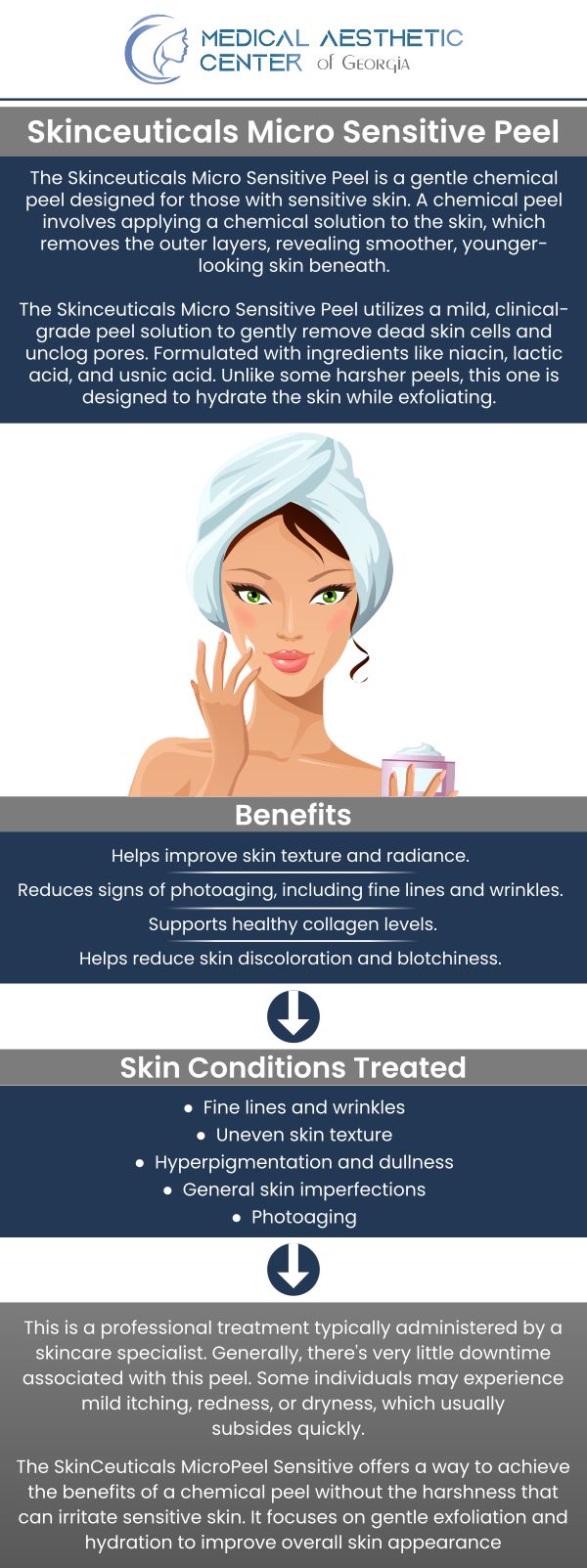 Common questions asked by clients: What is SkinCeuticals, and what makes it different from other skincare brands? What skin concerns can SkinCeuticals products address? Are SkinCeuticals products medical-grade or over-the-counter? How do I build a skincare routine with SkinCeuticals products? For more information, contact us or request an appointment online. We are conveniently located at 1425 Georgia Ave Suite 201C, Macon, GA 31201.